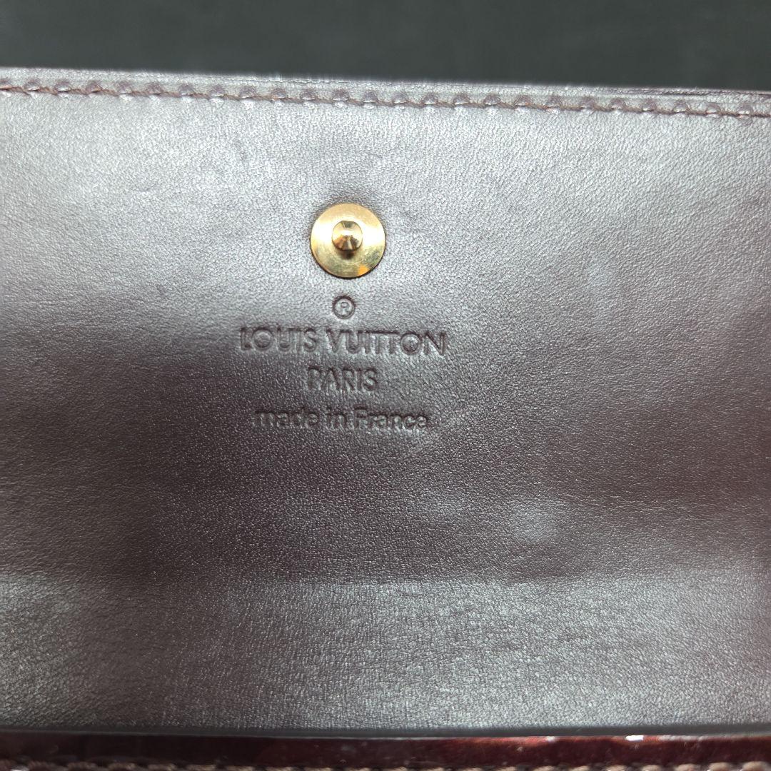 Mookie736さん　ルイヴィトン　ヴェルニ　アマラント　財布　ポルトフォイユ