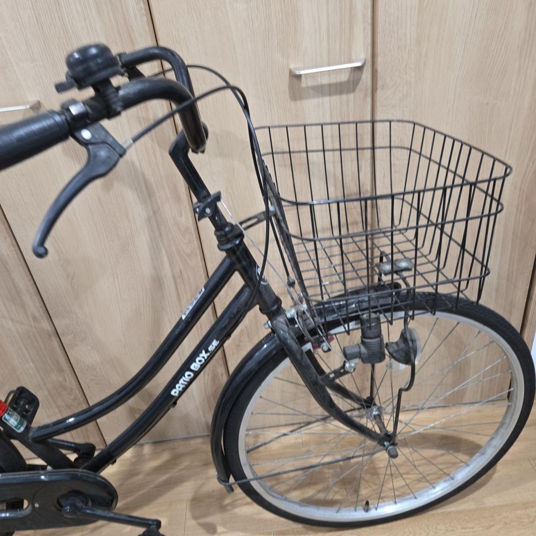 下関市引取限定 自転車 26インチ 黒 ライト付き 鍵付き