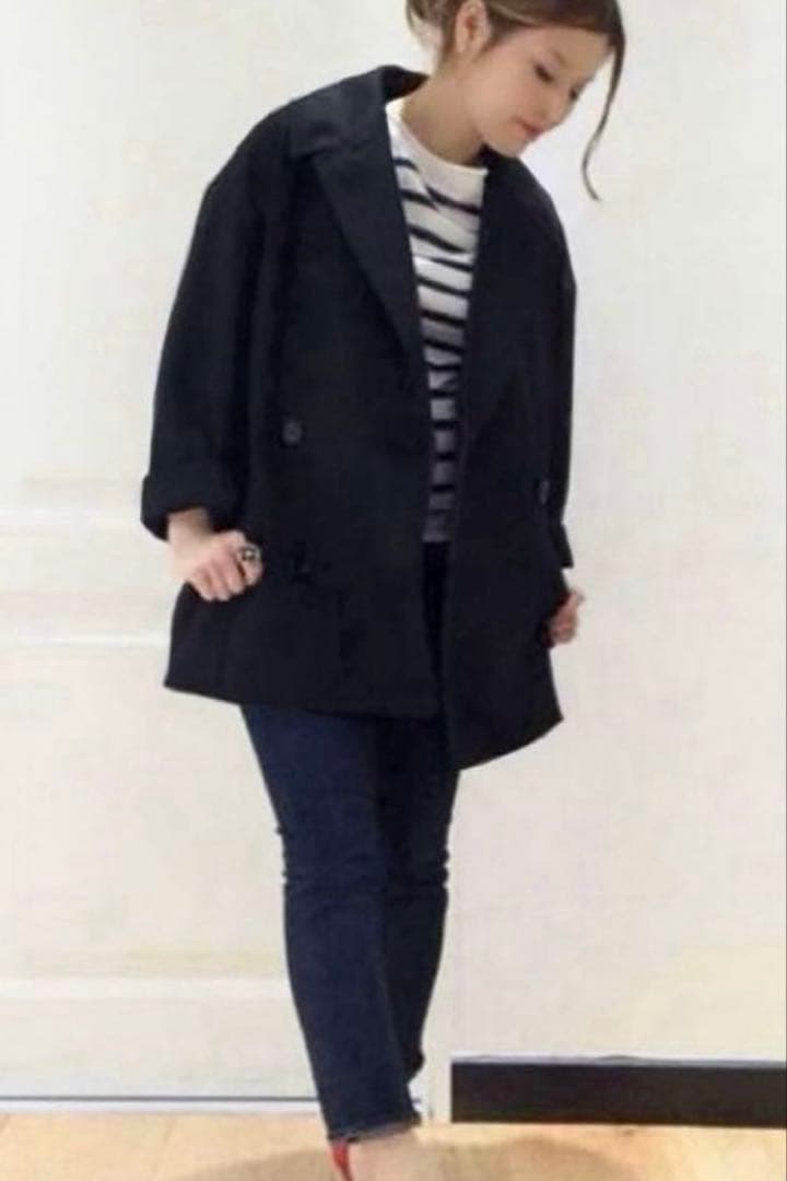 ［専用］オーバーサイズダブルジャケット ブラック Deuxieme Classe