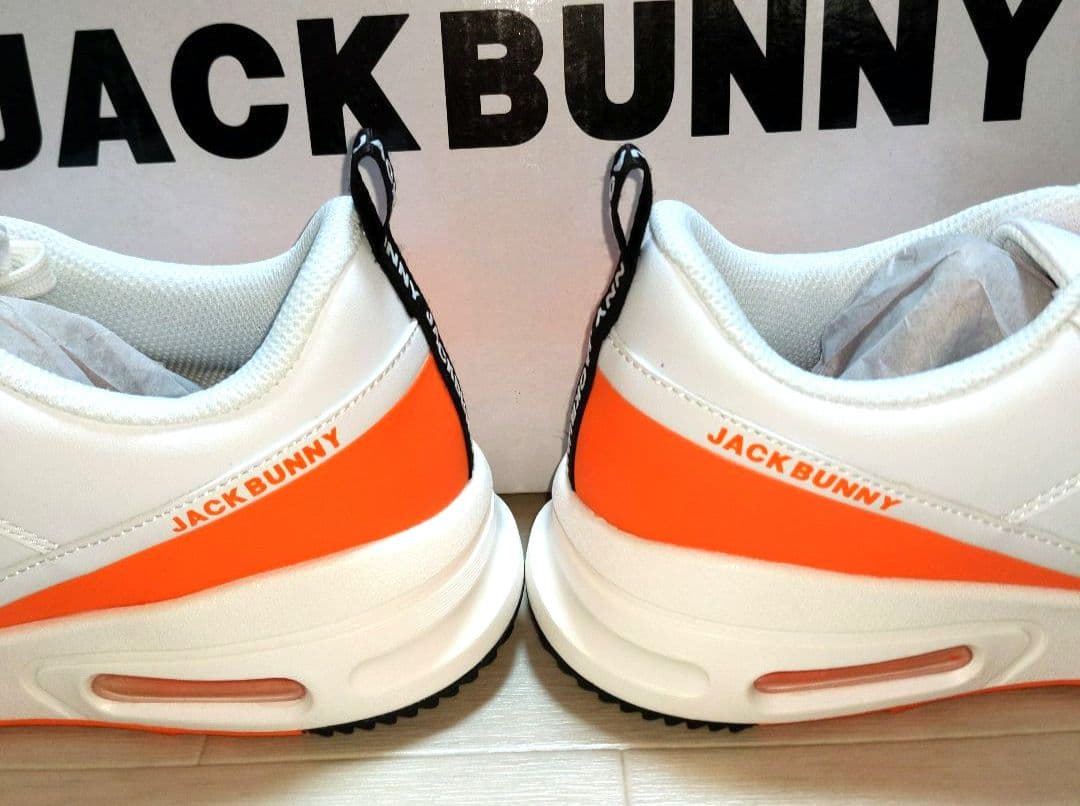再再再値下新品　ジャックバニー　シューズ26.5cm白×オレンジ定価22000円