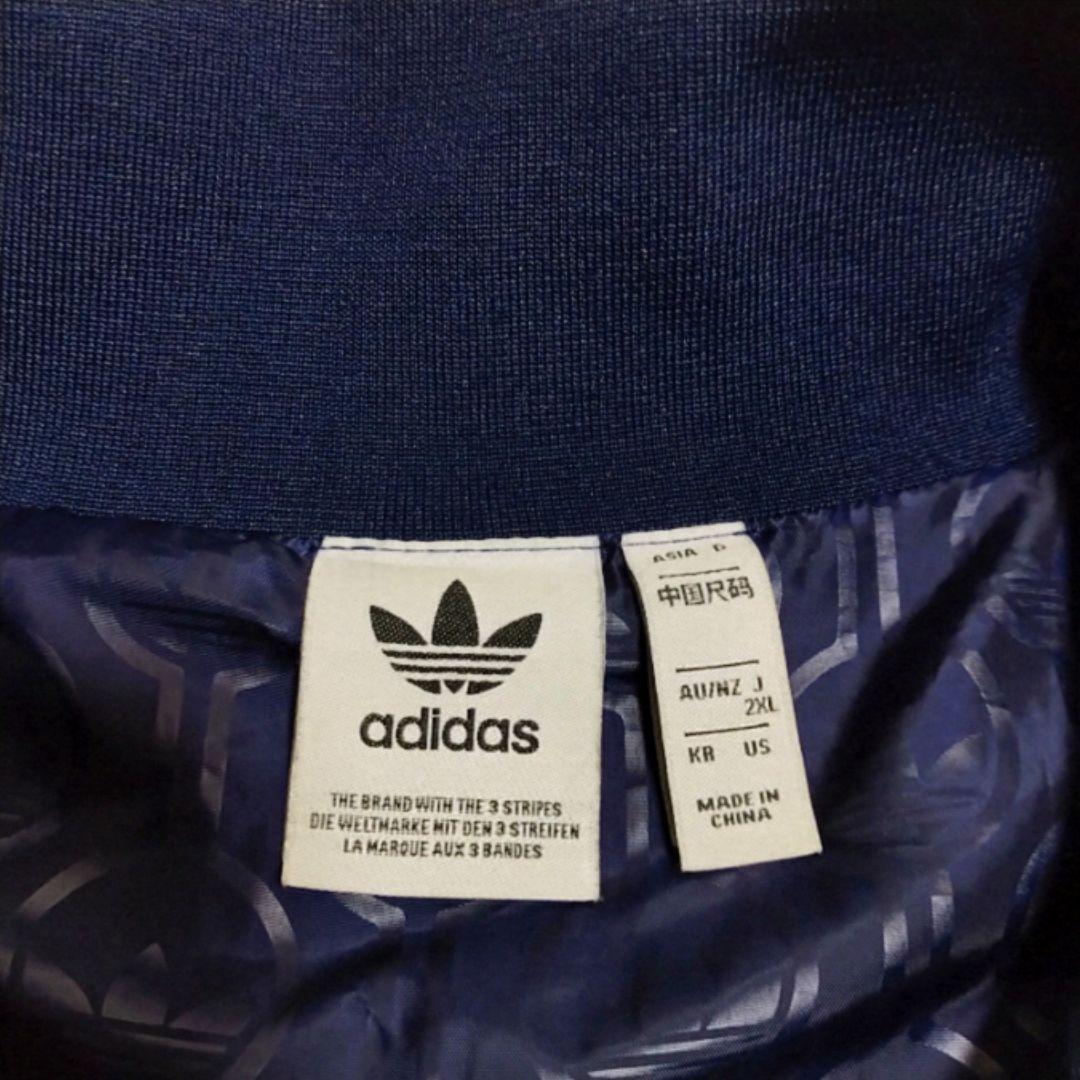 【美品 ベロア 2XL】adidas トラックジャケット ジャージ トレフォイル