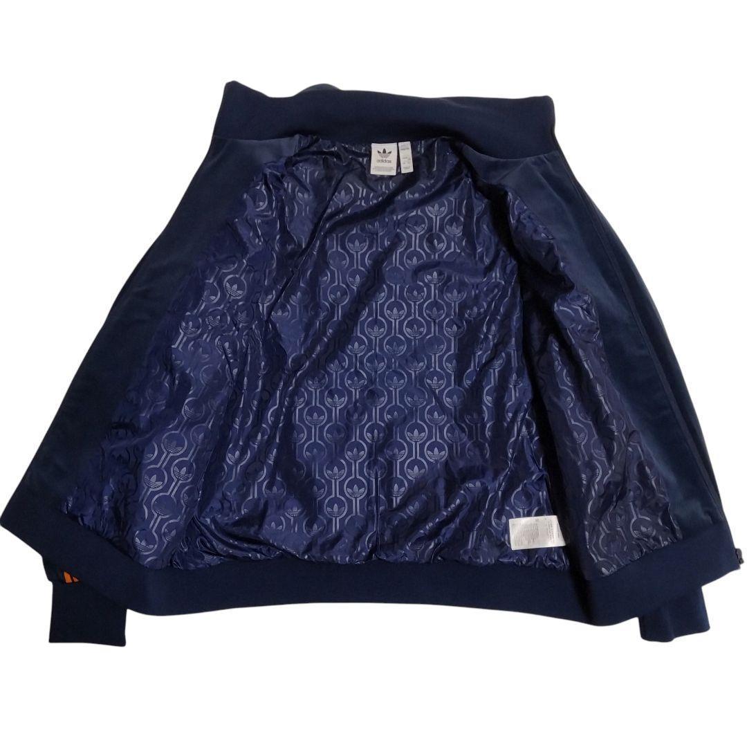 【美品 ベロア 2XL】adidas トラックジャケット ジャージ トレフォイル