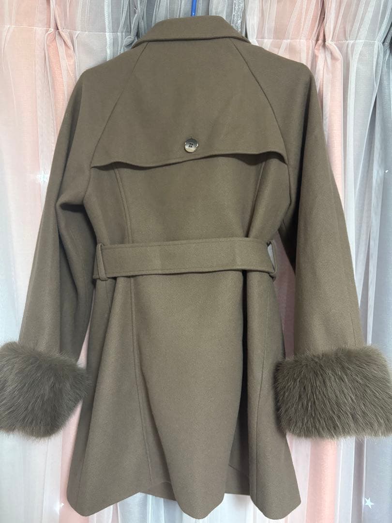 LIP SERVICE ケープライクフレアスリーブコート ブラウン