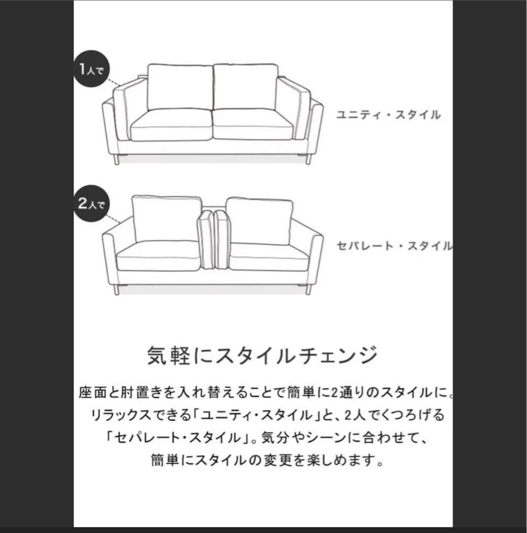 ソファ 2人掛け 2.5人掛け ローソファ 合成皮革 コンパクト ブラック
