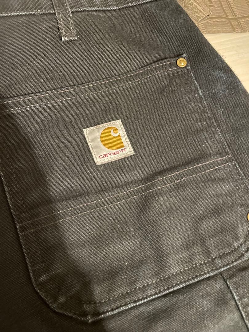 【美品】カーハート ダブルニー ダック ペインターパンツ BLK 32*30