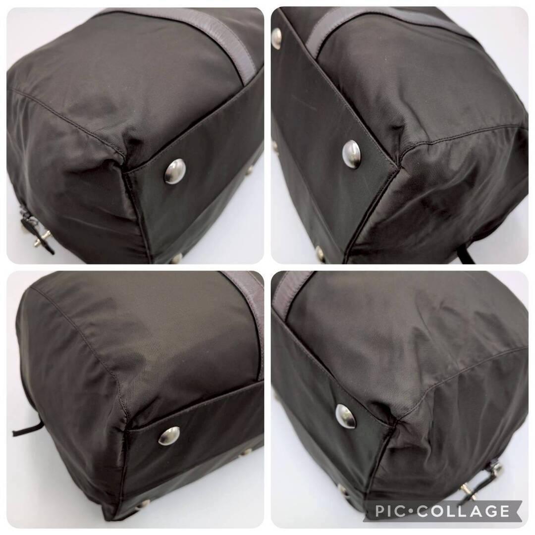 PRADA プラダ テスートナイロン レザー ボストンバッグ トラベルバック