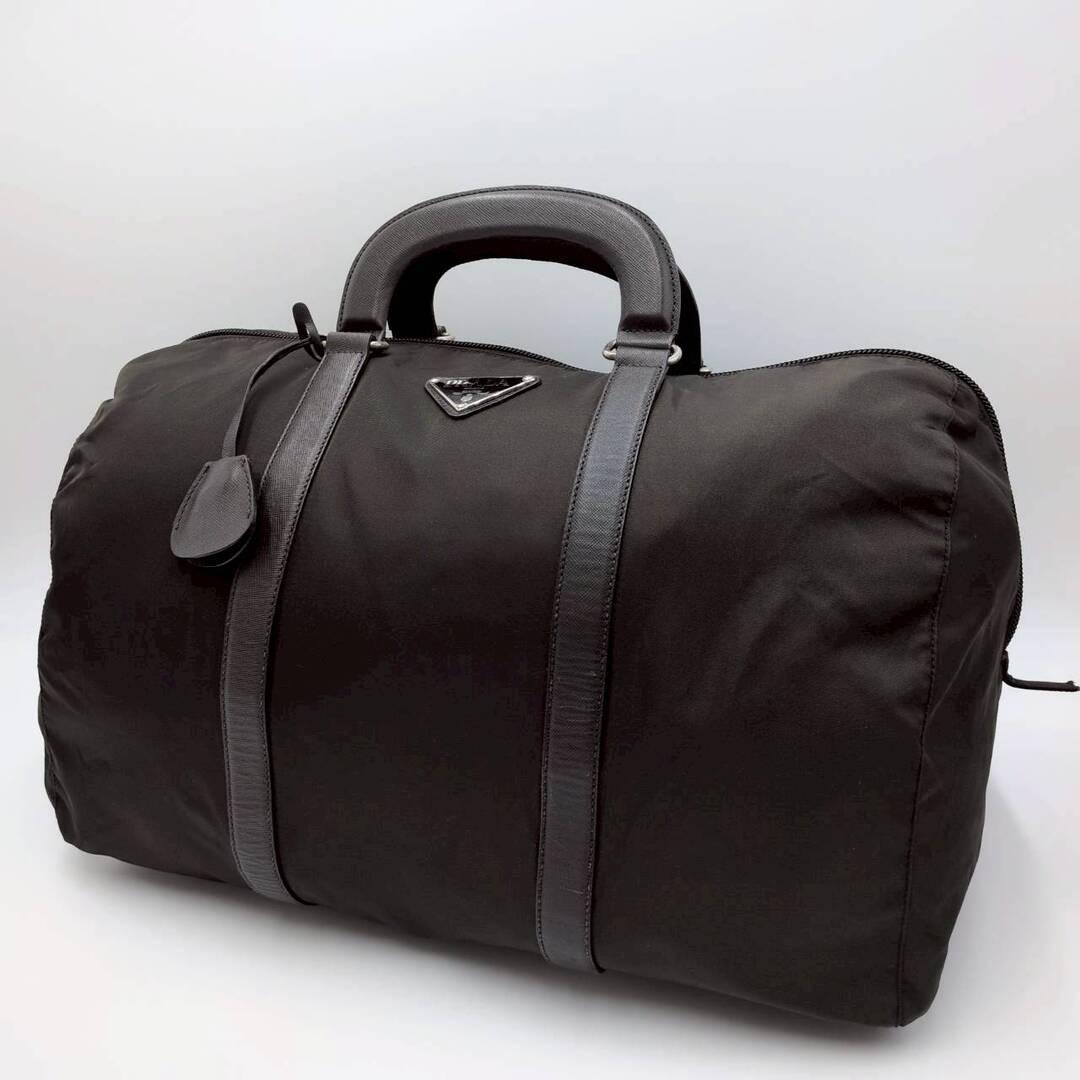 PRADA プラダ テスートナイロン レザー ボストンバッグ トラベルバック