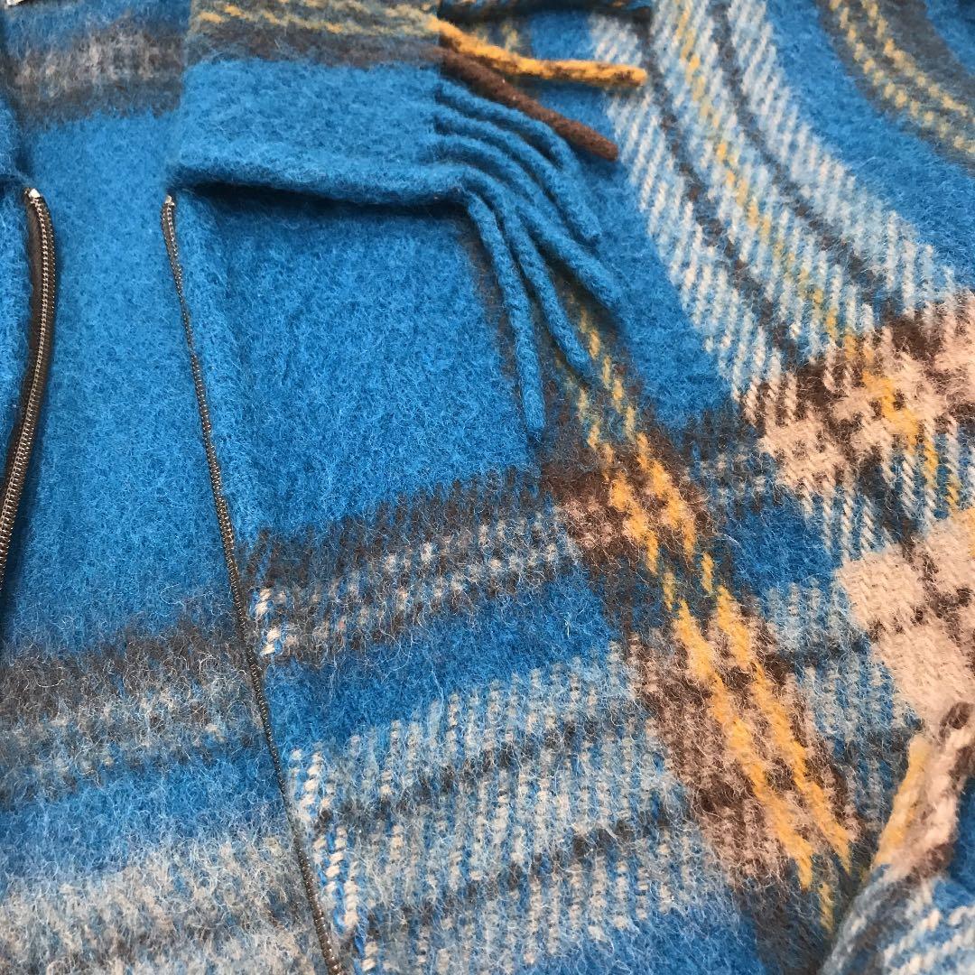 ノルウェーブランド　上質ウールチェックコート