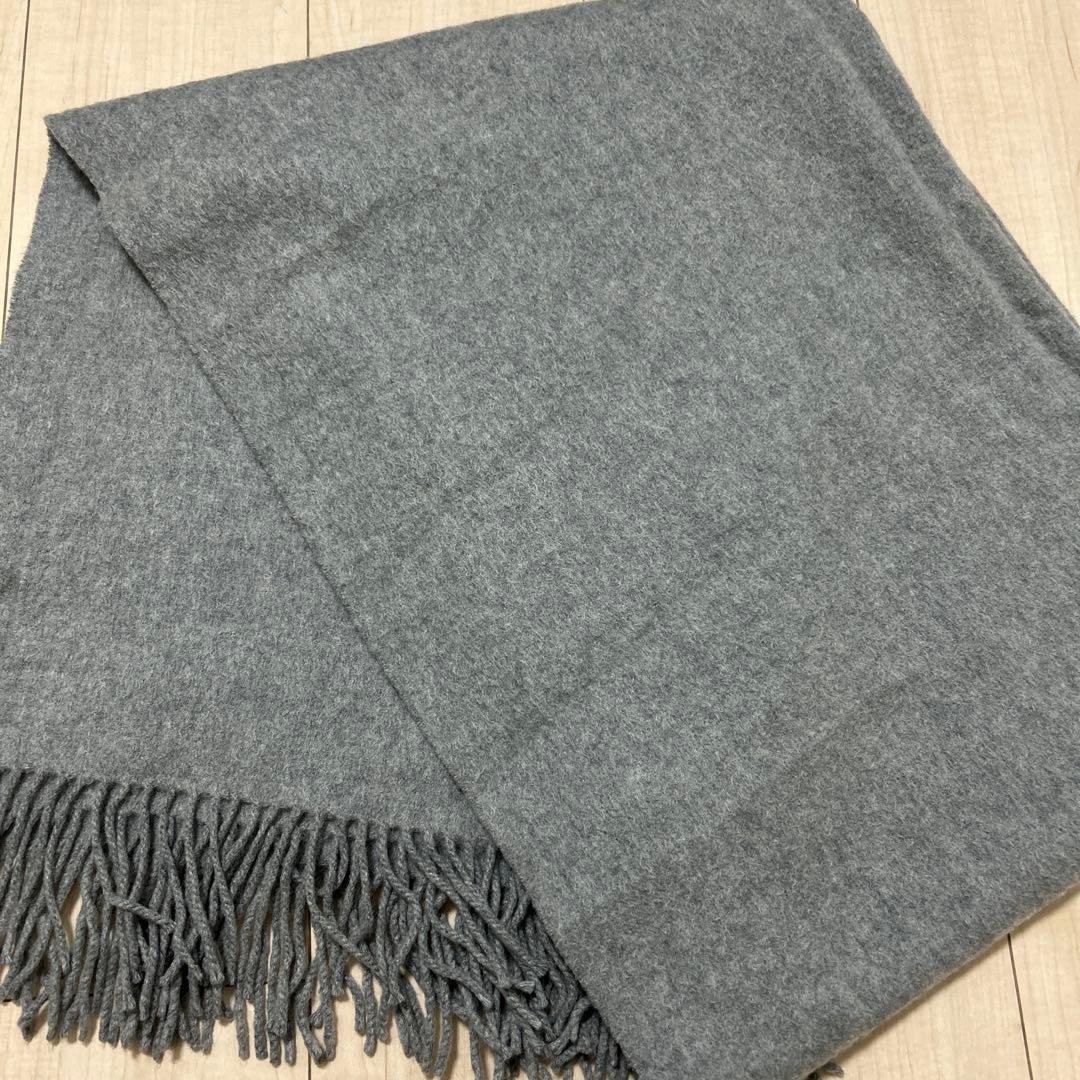 Johnstons カシミヤ ストール グレー