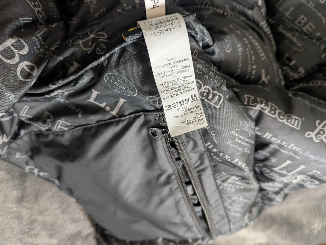 L.L.Bean ブラック ダウンベスト WM/MS