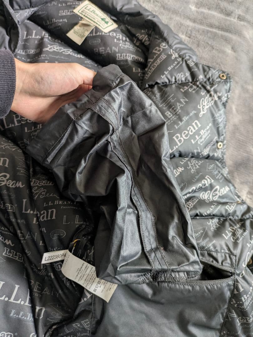 L.L.Bean ブラック ダウンベスト WM/MS