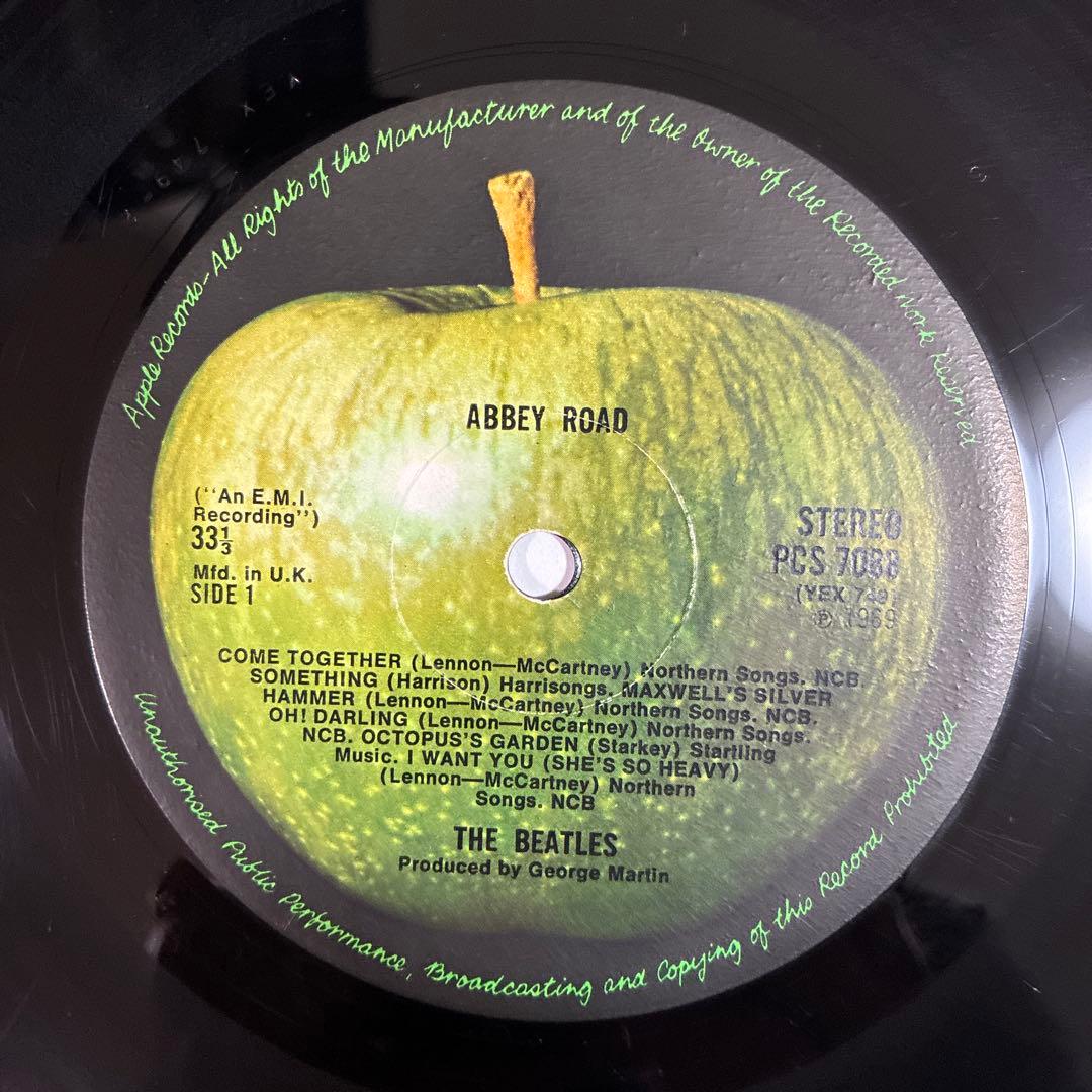 ビートルズ 名盤 レコード アビーロード UKオリジナル盤 レフトアップルジャケ