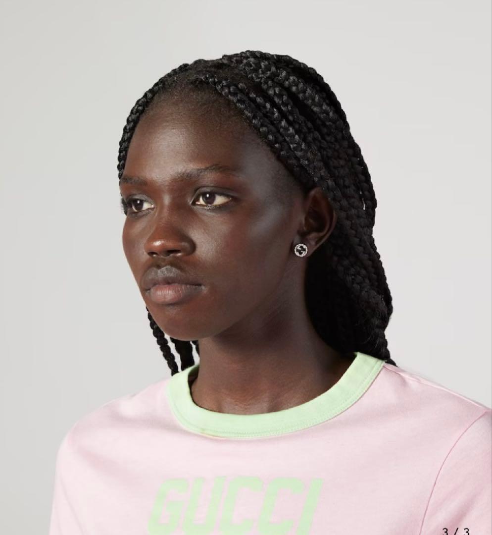 u*c様 GUCCI シルバー スタッドピアス ロゴ片耳のみ