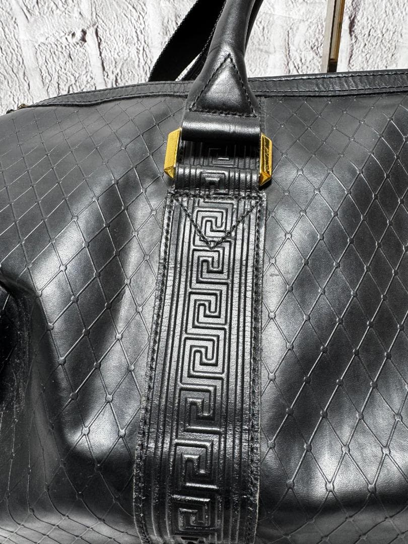 ヴェルサーチ　2way ボストンバック　太陽神 　ｗ4625-1014-③-③