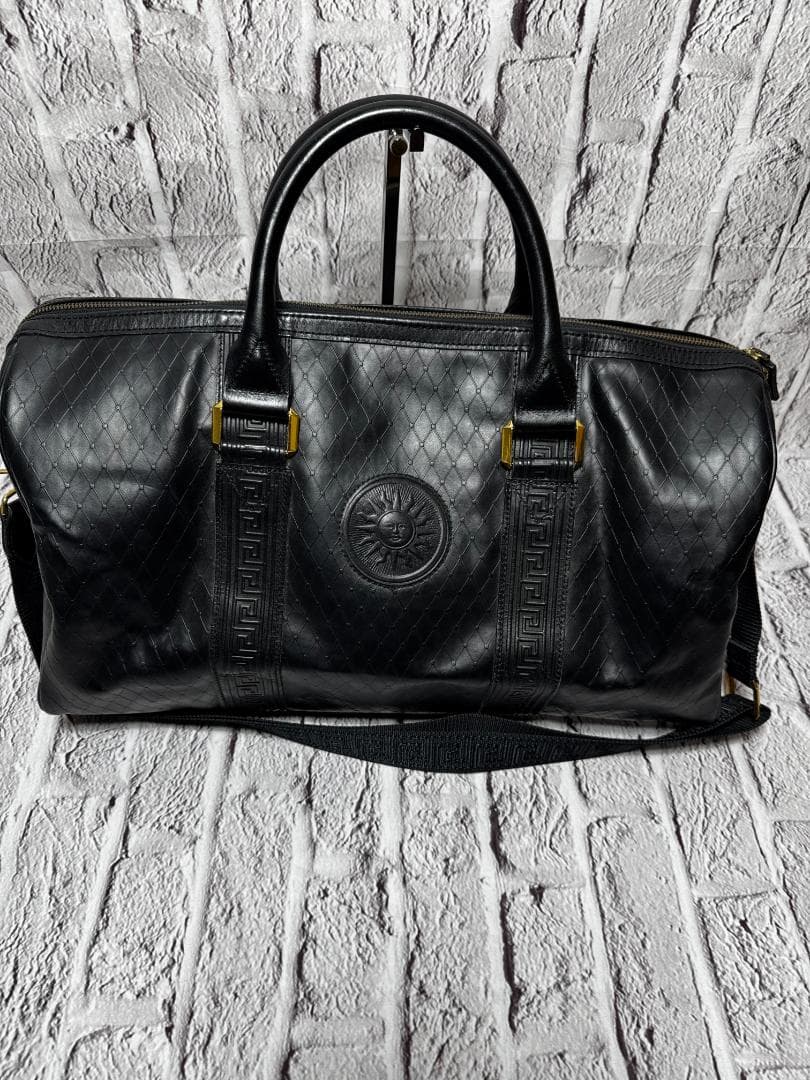 ヴェルサーチ　2way ボストンバック　太陽神 　ｗ4625-1014-③-③