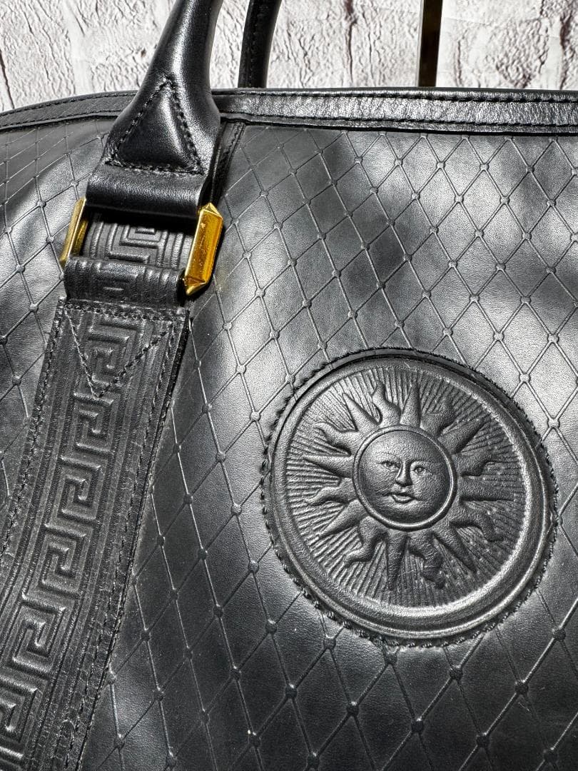 ヴェルサーチ　2way ボストンバック　太陽神 　ｗ4625-1014-③-③