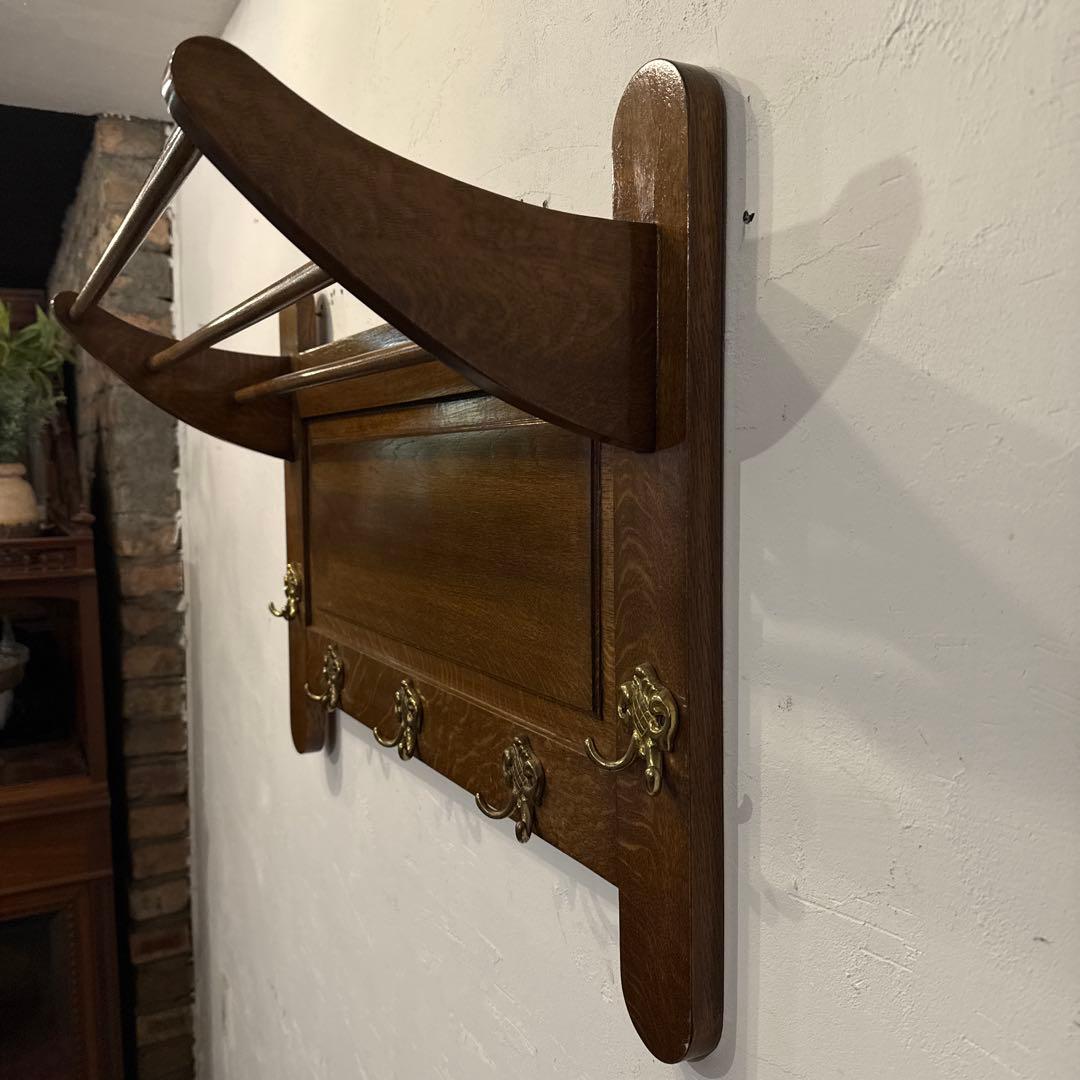 年末年始saleヴィンテージ　木製ウォールハンガー　壁掛け　ハンガーラック