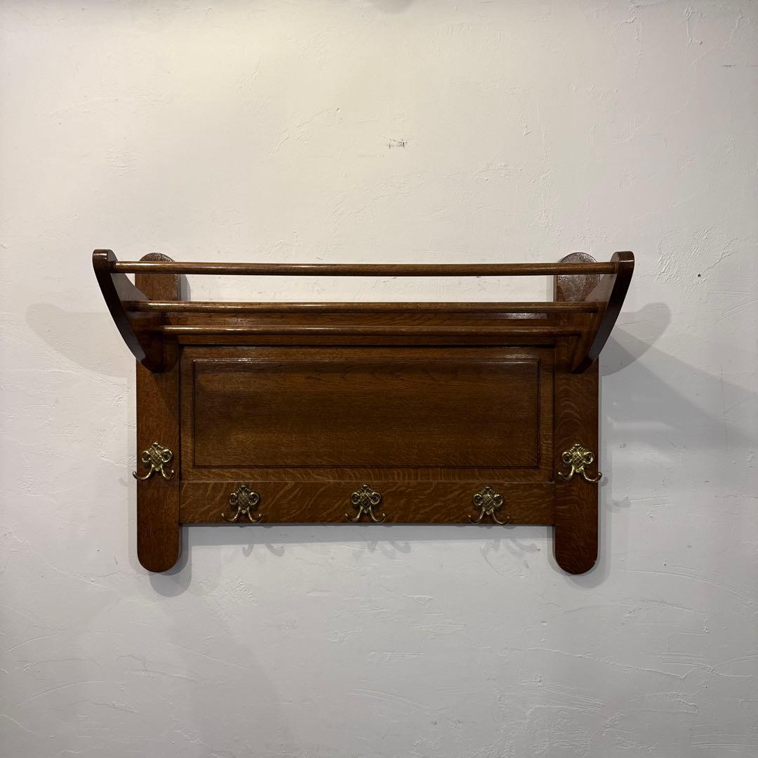 年末年始saleヴィンテージ　木製ウォールハンガー　壁掛け　ハンガーラック