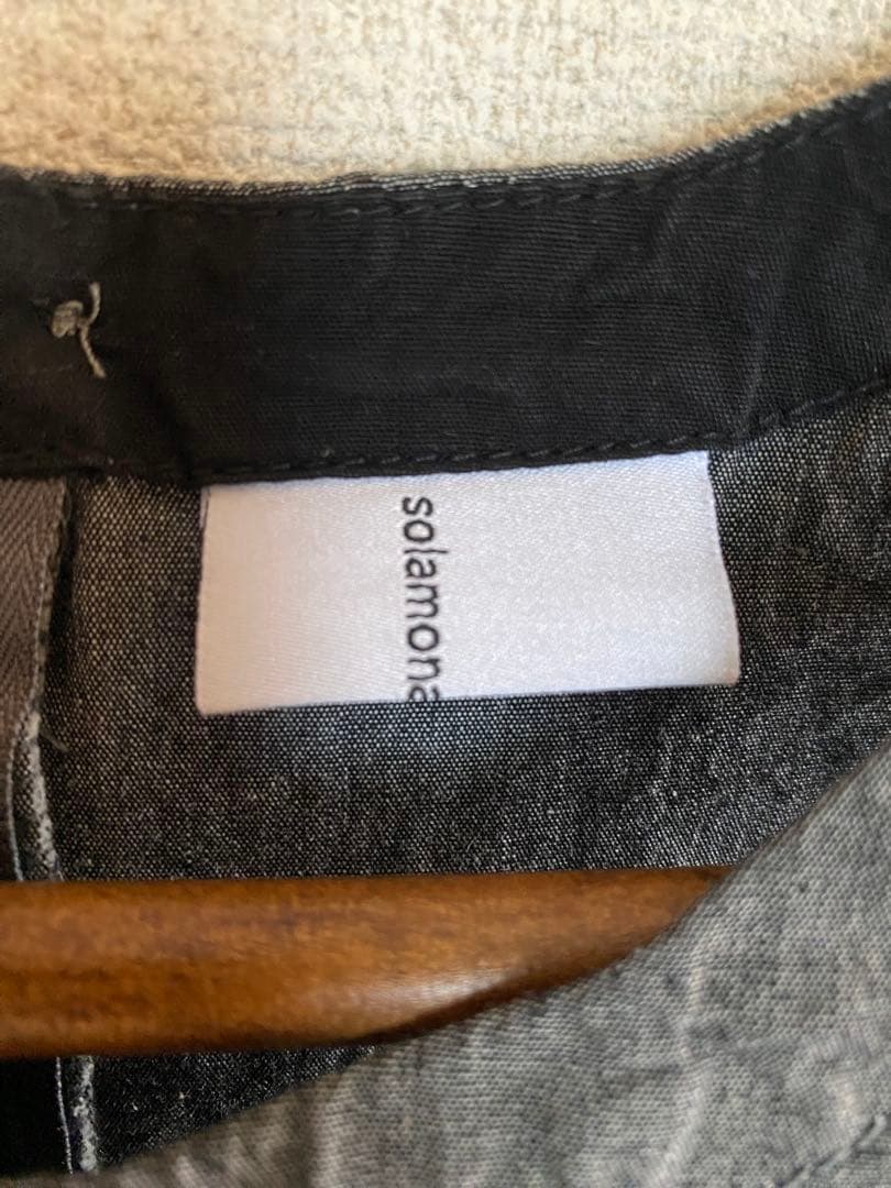 solamonat poche|ライトオンスシャンブレー ノースリオールインワン