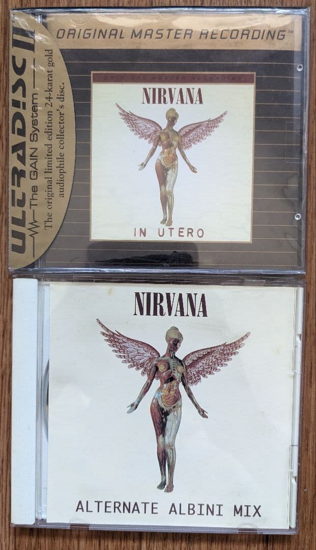 Nirvana In Utero ゴールドディスク