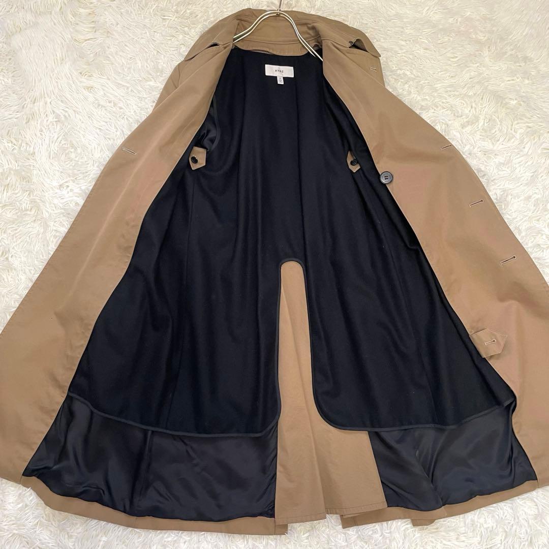p☆美品✨️ハイク トレンチコート ウールライナー付き ベルト ベージュ 2