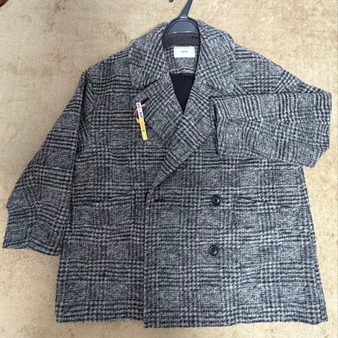 SHIPS スライバーチェック　ショート　Pコート