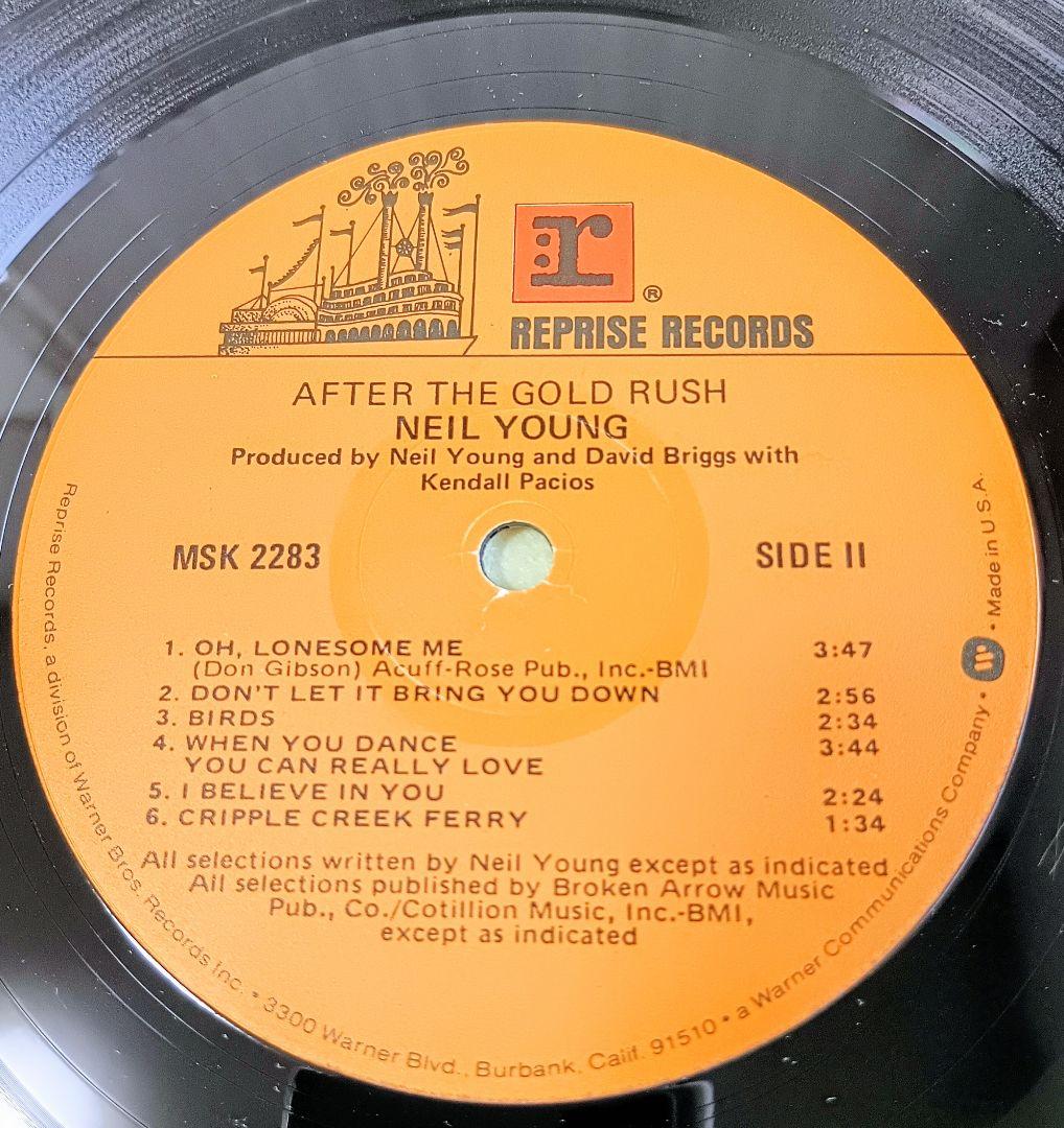 値下美品【LP·US盤】「After The Gold Rush」MSK2283
