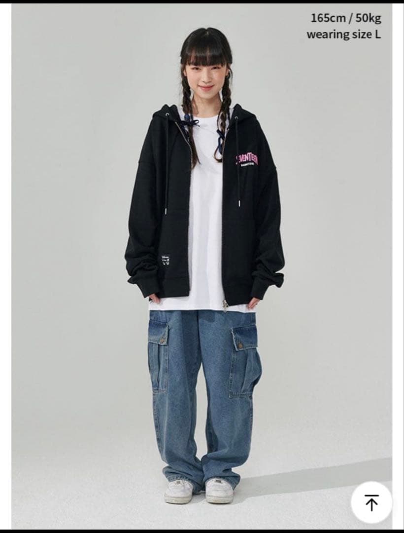 SEVENTEEN NANATOUR セブチブラックパーカー Mサイズ