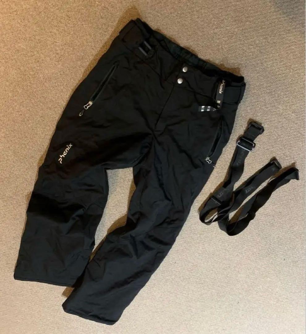 美品 PHENIX サスペンダー付 パンツ ◆ スキー スノボー スクート M