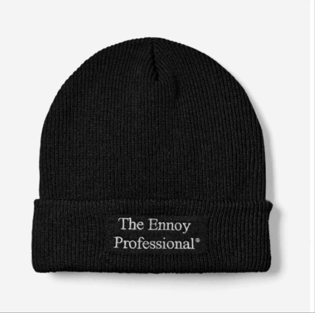 今期　ennoy PROFESSIONAL KNIT CAP black