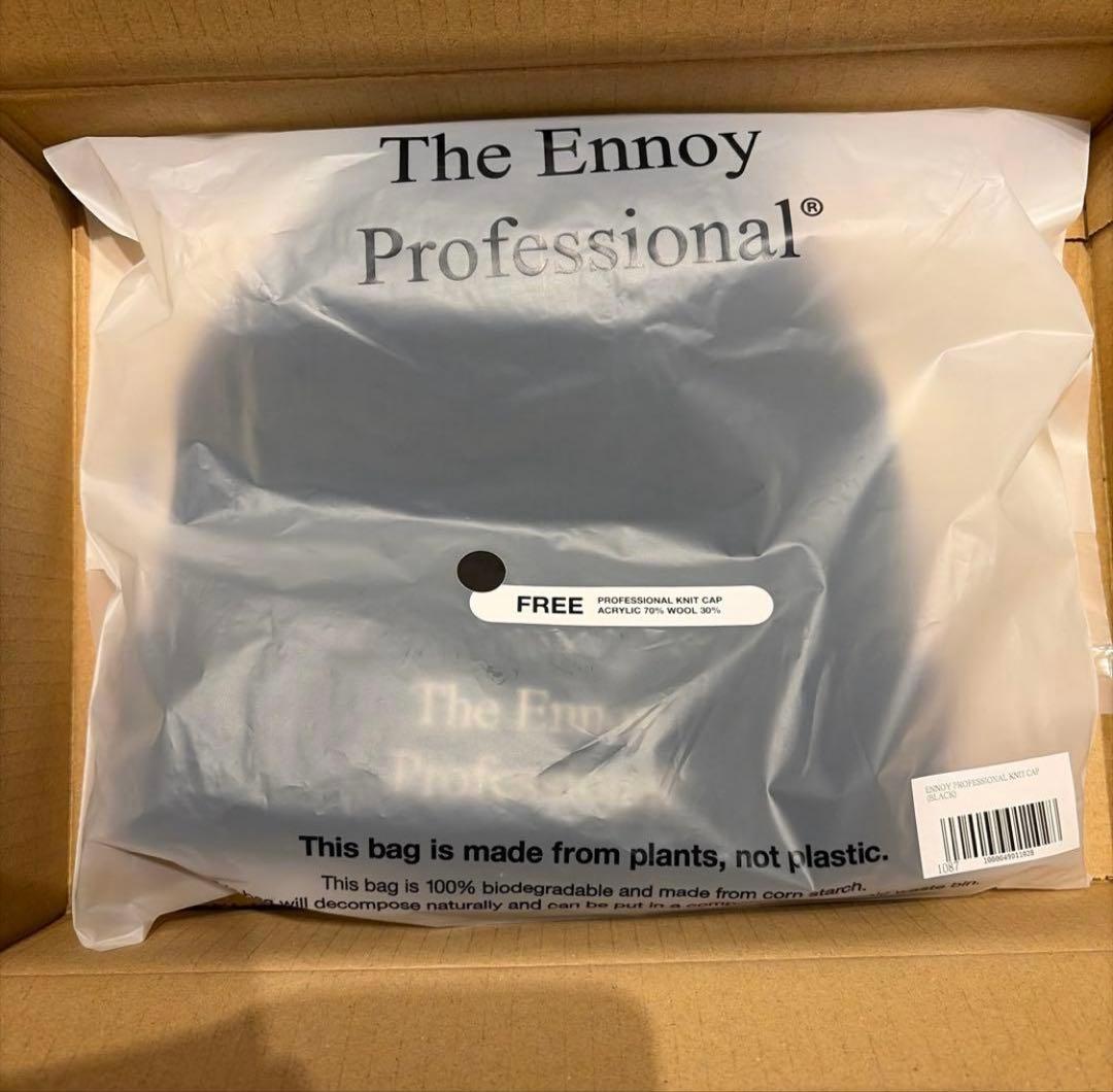 今期　ennoy PROFESSIONAL KNIT CAP black
