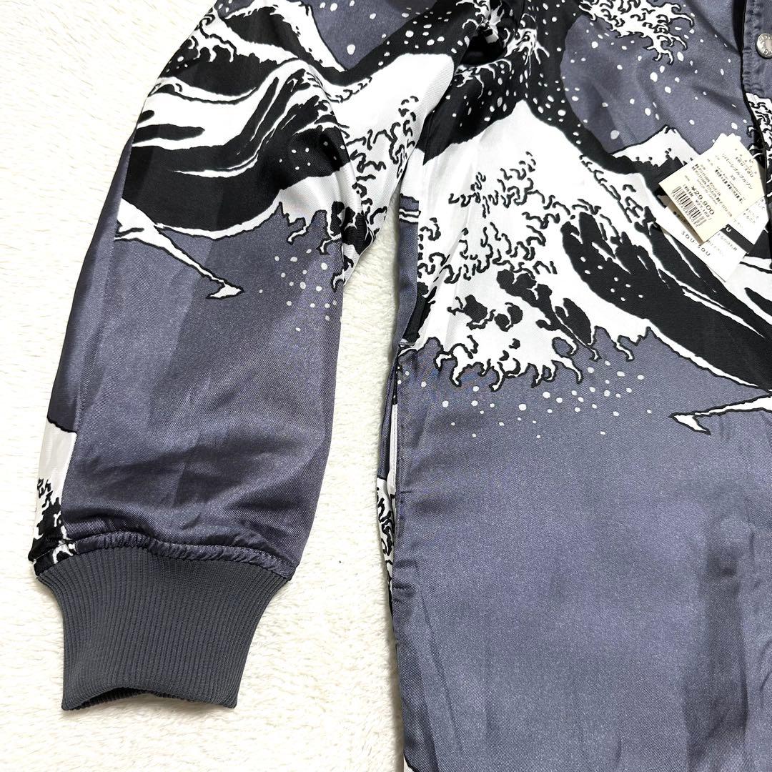 未使用　sou・sou リバーシブルブルゾン　和柄　総柄　和柄　日本製　写し