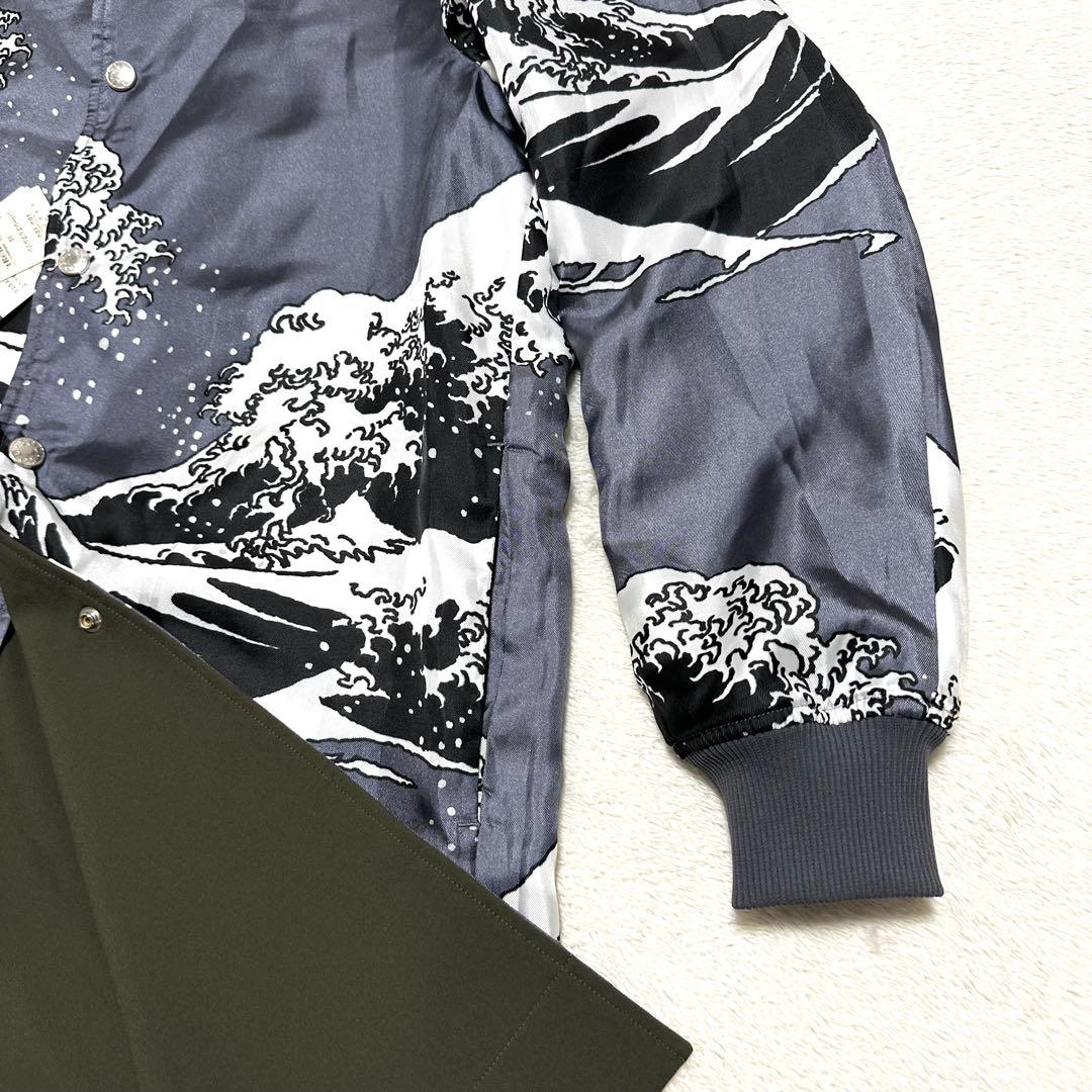 未使用　sou・sou リバーシブルブルゾン　和柄　総柄　和柄　日本製　写し