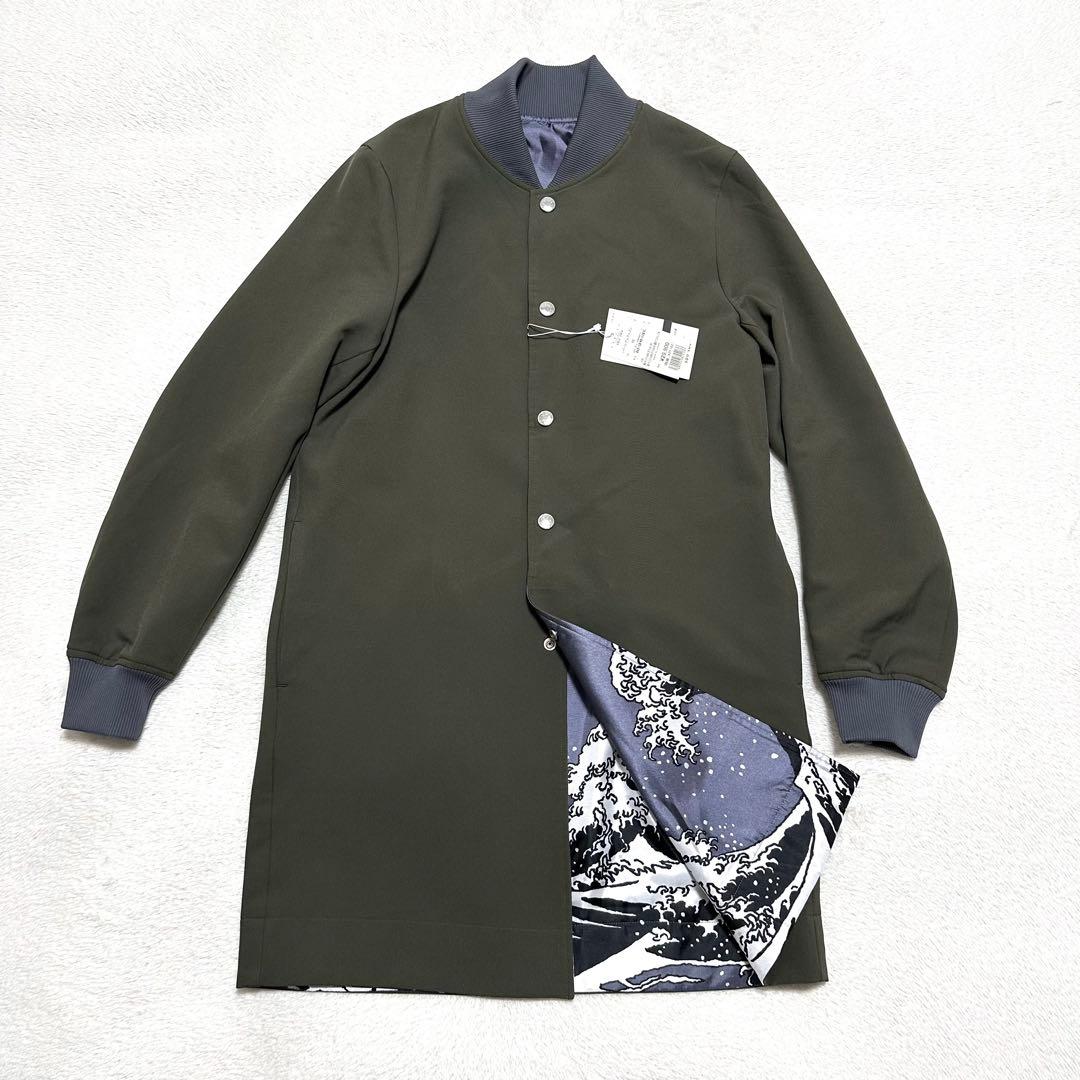 未使用　sou・sou リバーシブルブルゾン　和柄　総柄　和柄　日本製　写し