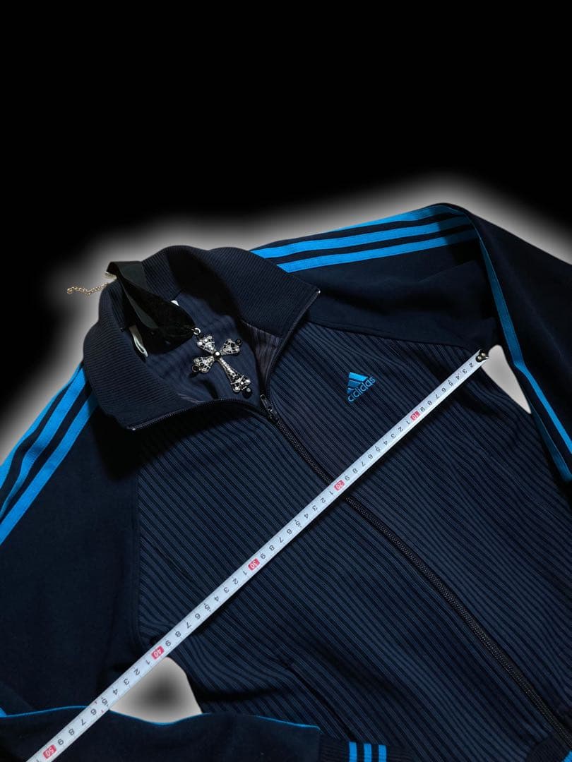 レアadidas3本線ストライプトラックジャケ平成ギャルy2kフェアリーグランジ