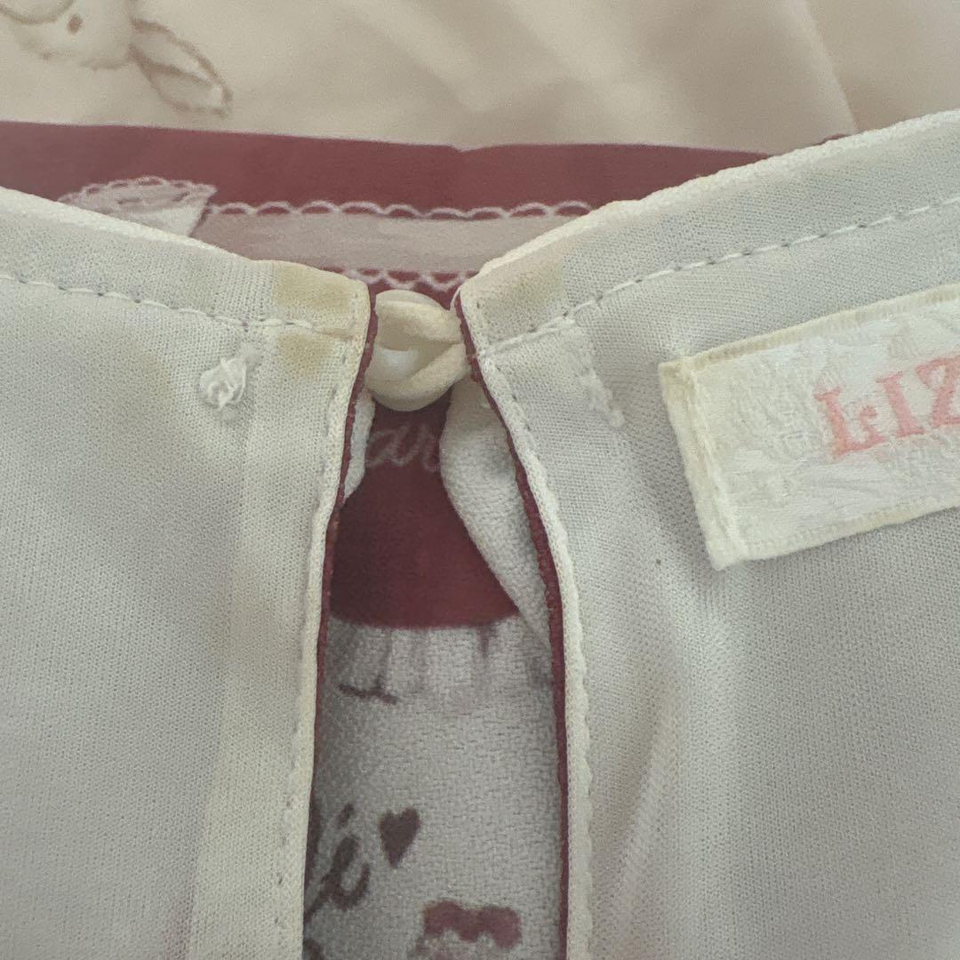 LIZLISA Whip Bear  Cafe柄ワンピース