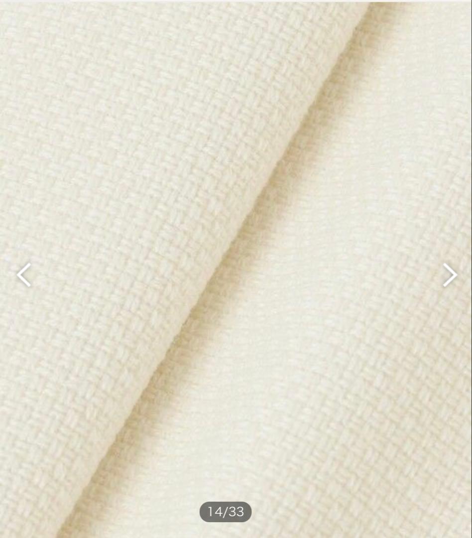 【未使用】ANAYI ウールプリペラVネックロングジャケット 38サイズ