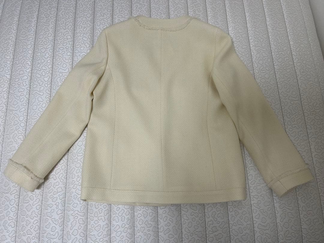 【未使用】ANAYI ウールプリペラVネックロングジャケット 38サイズ