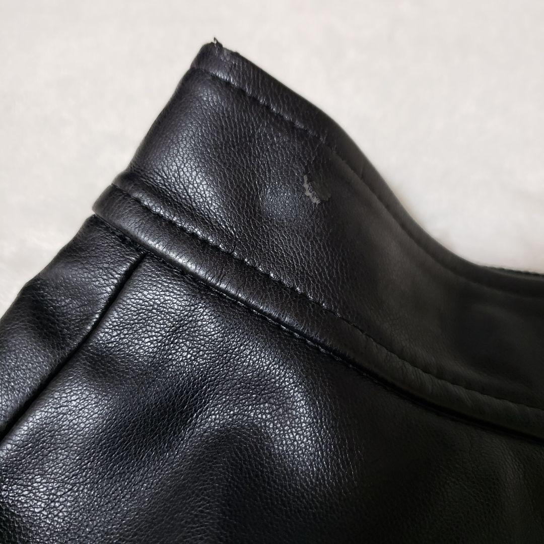 FOXEY NEW YORK ブラック フレアスカート　レザースカート　Aライン