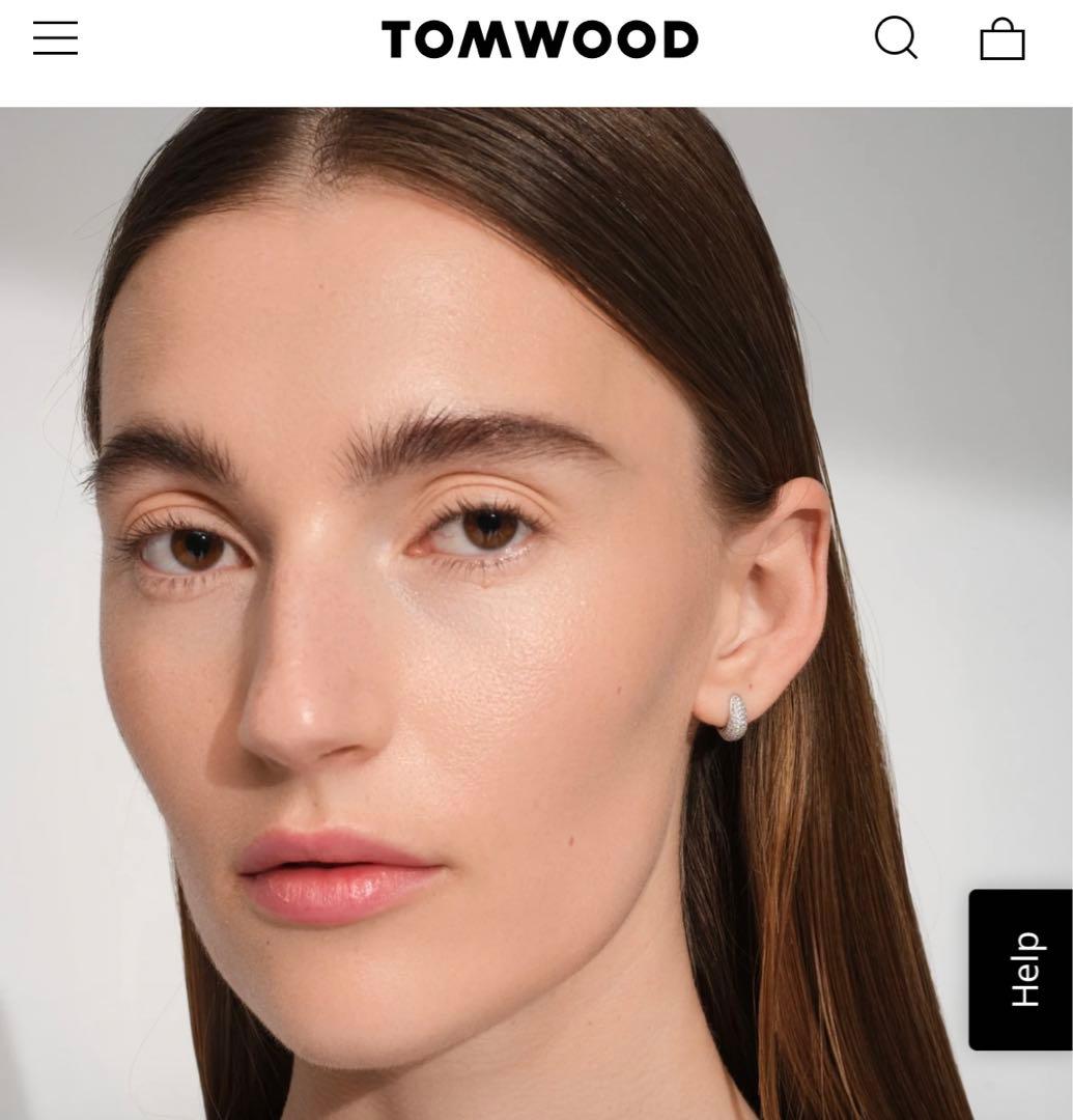 Ice Huggies Pave Gold ピアス