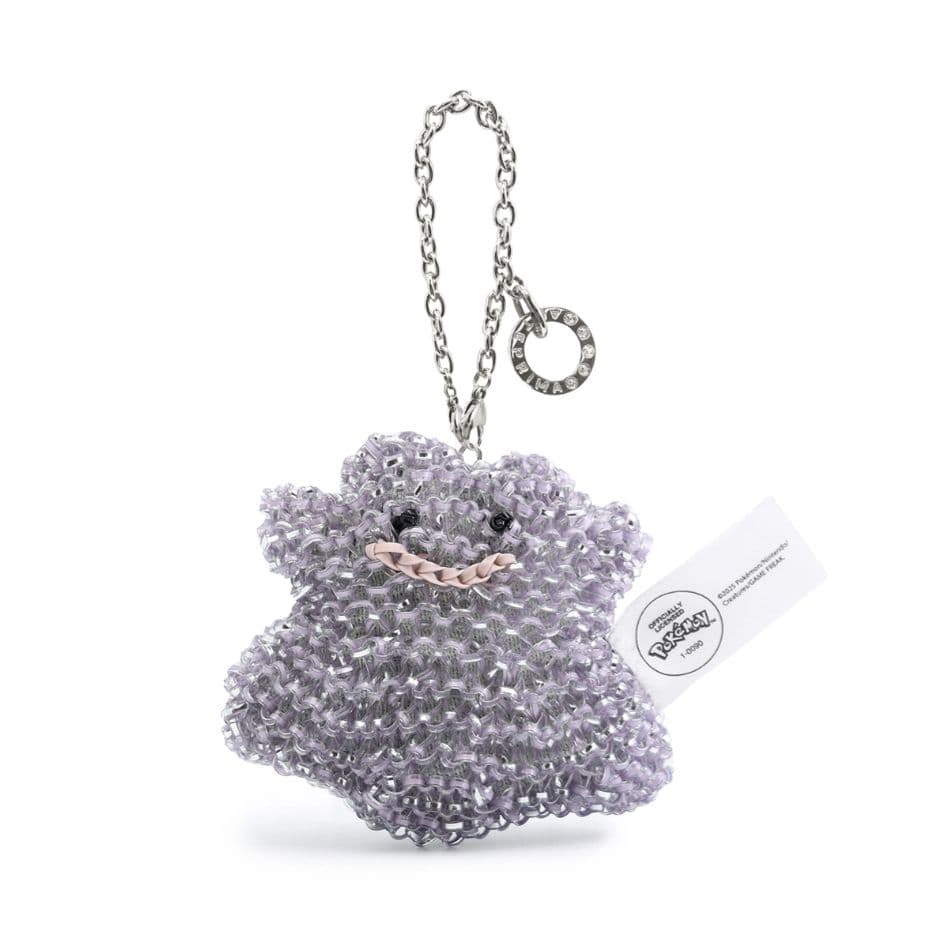 アンテプリマ ポケモンコラボ メタモン バ ッグチャームラベンダーシルバー