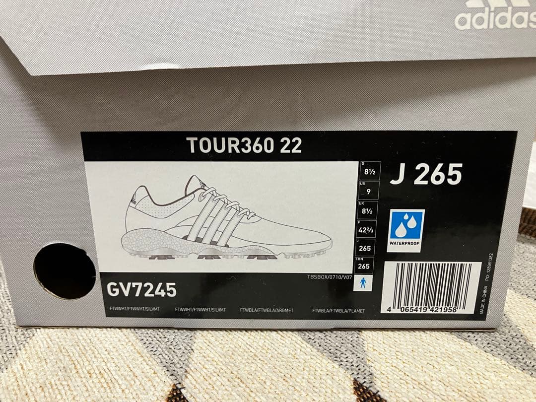 アディダスゴルフシューズ ツアー360 22 boost