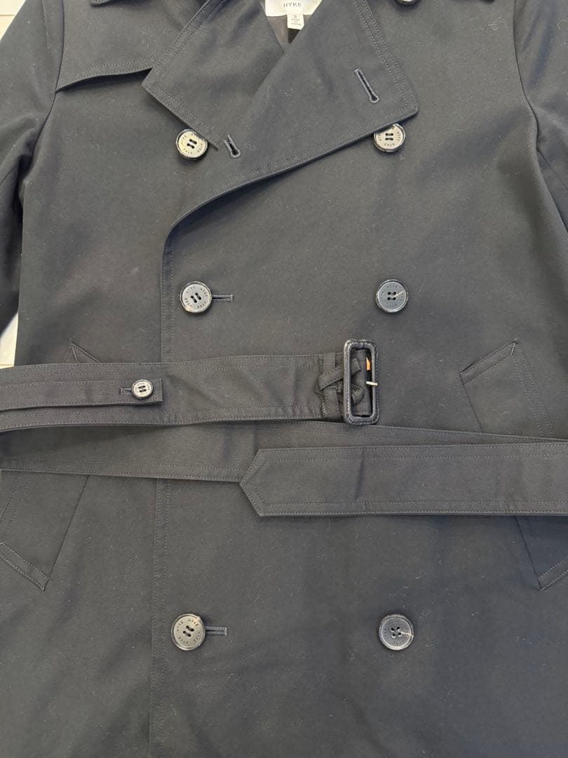 HAKE ハイク　レディース　トレンチコート　ネイビー