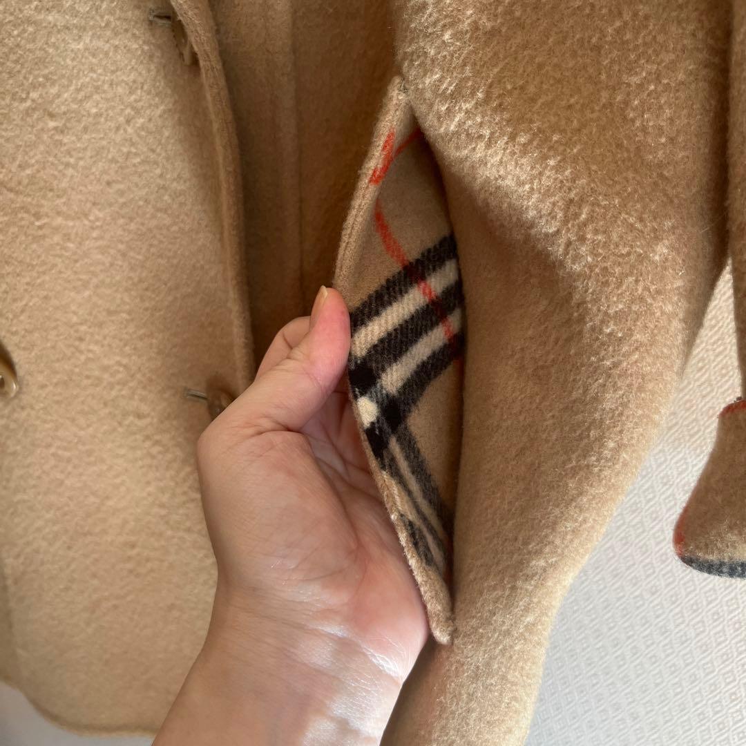 バーバリー ノバチェック ウールコート BURBERRY キャメル ベージュ