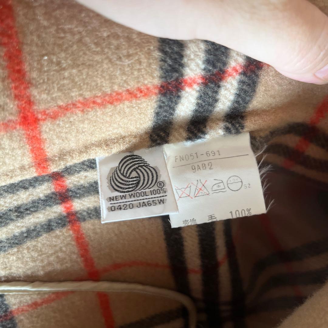 バーバリー ノバチェック ウールコート BURBERRY キャメル ベージュ