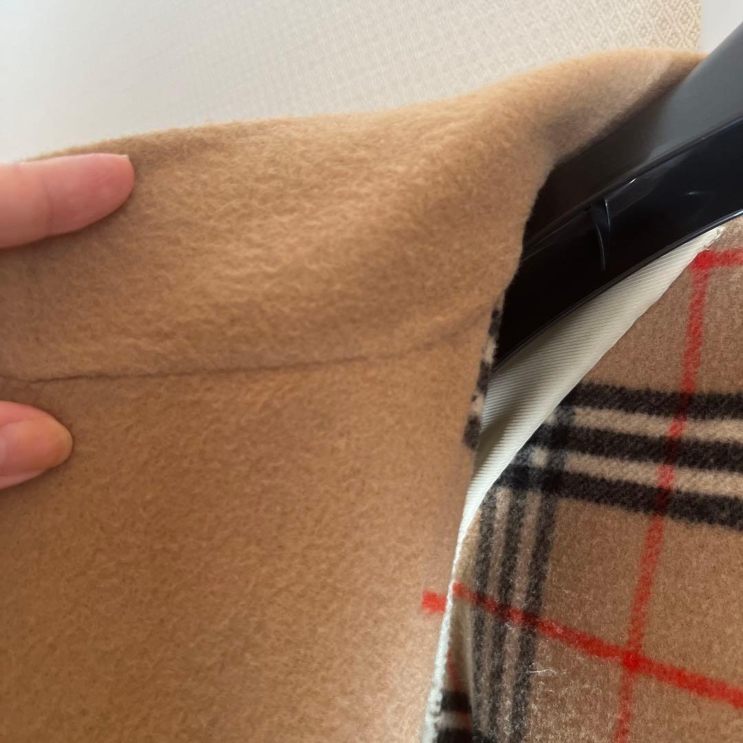 バーバリー ノバチェック ウールコート BURBERRY キャメル ベージュ
