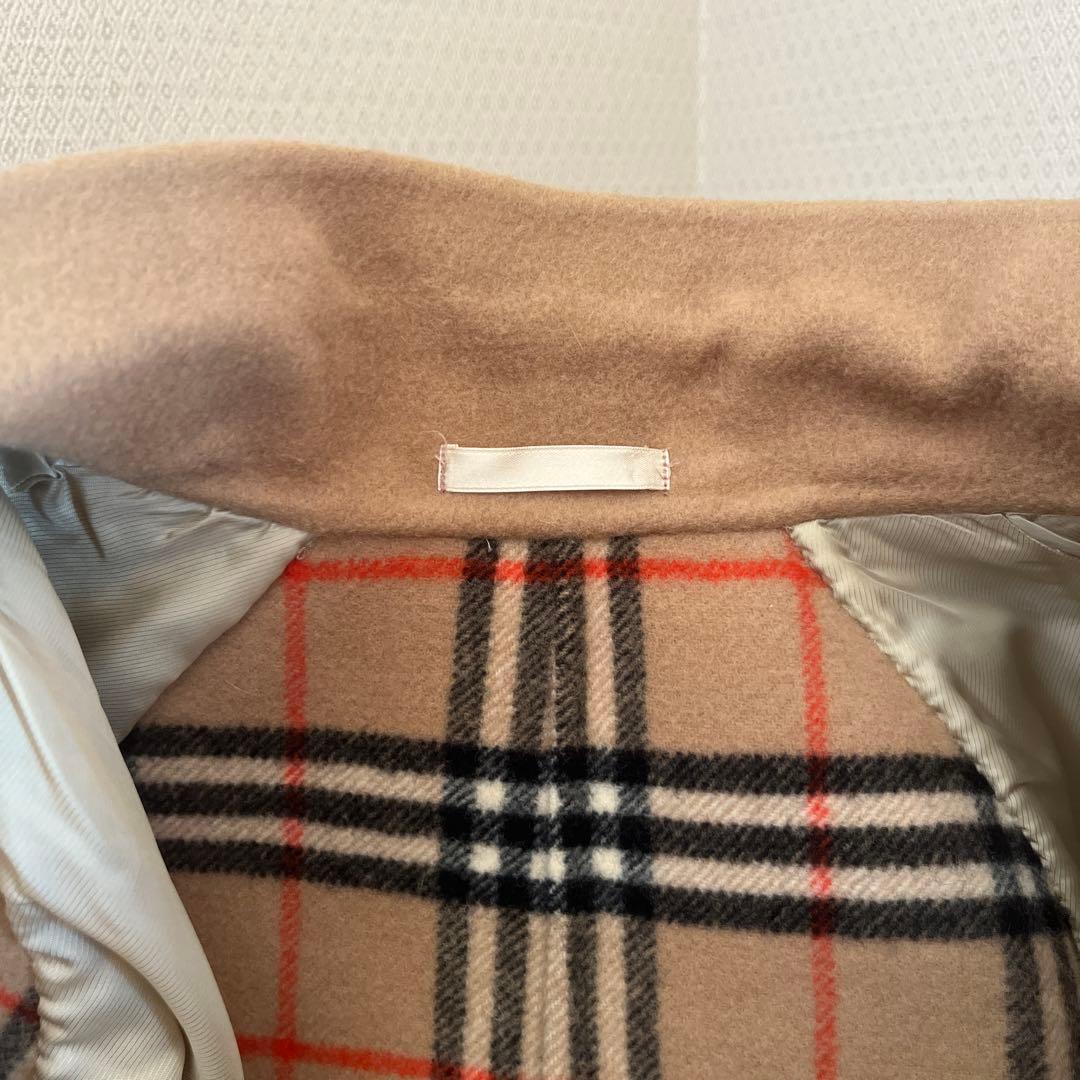 バーバリー ノバチェック ウールコート BURBERRY キャメル ベージュ