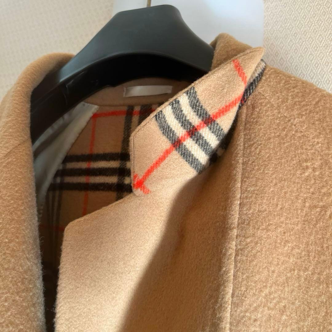 バーバリー ノバチェック ウールコート BURBERRY キャメル ベージュ
