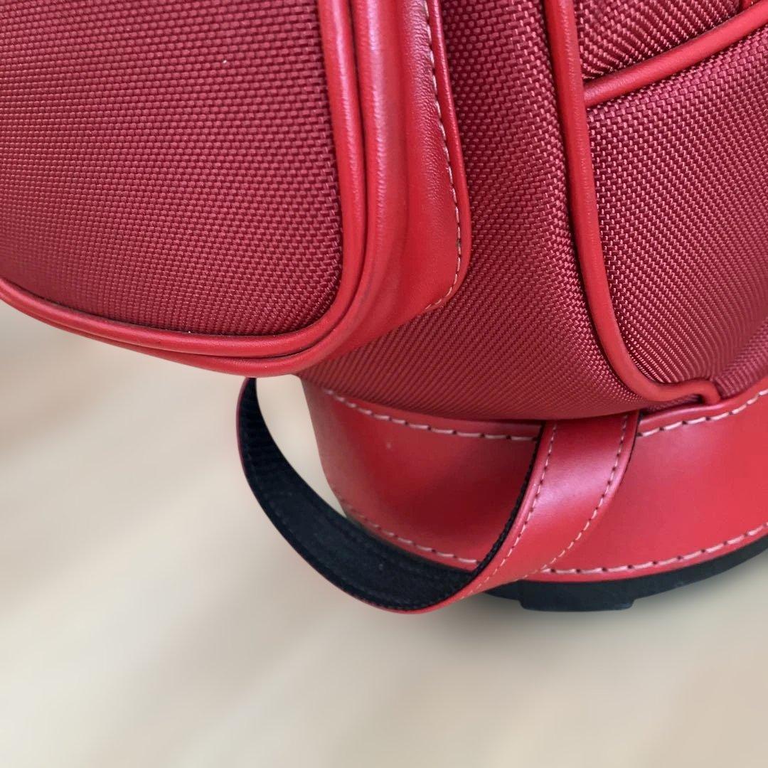 希少　BURBERRY GOLF バーバリーゴルフキャディーバッグ　レッド