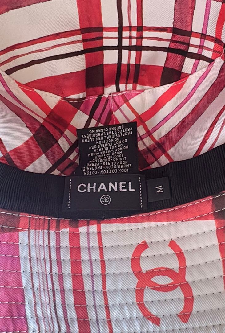 CHANEL バケットハット　ビーズ刺繍　M